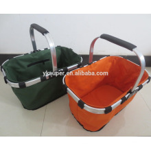 Fabricante Precio Gran espacio 600D plegable cesta de picnic
